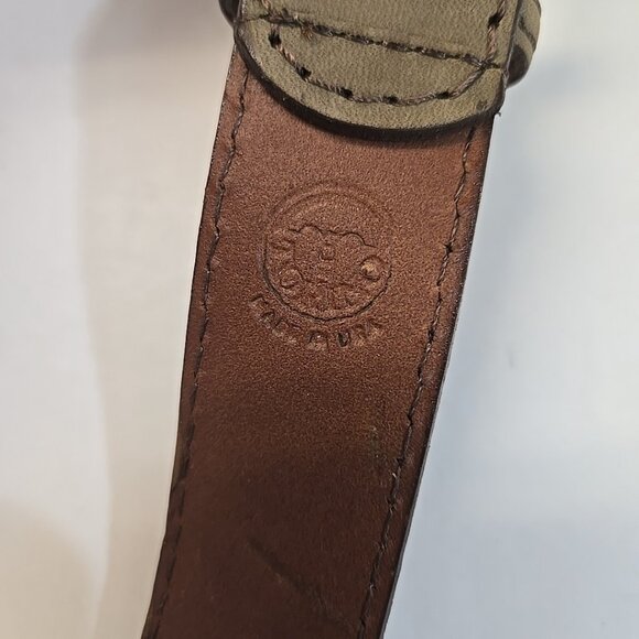 TORINO European Tanned Cowhide Belt Size 40 Made in USA Gray - Picture 2 of 4